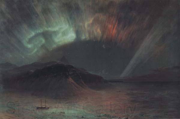 Frederic E.Church Aurora Borealis Norge oil painting art